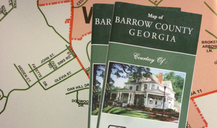 Free Map of Barrow County